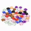 50/100Pcs Sewing Flatback Rhinestones Square Acrylic Beads Sew On Strass Crystal Stones For DIY Craft Scrapbook Decoration