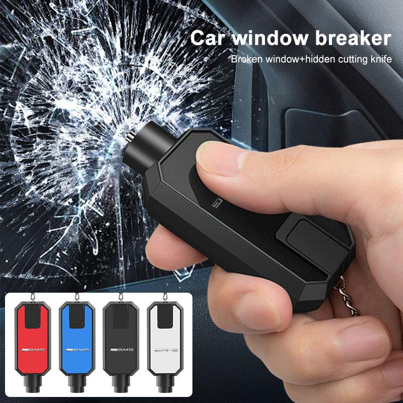 3-in-1 Car Safety Hammer Auto Emergency Glass Window Breaker Car Tool For Mercedes-Benz AMG C500 C200 C300 A B C E GLA CLA GLK GL ML GLE W204 W205