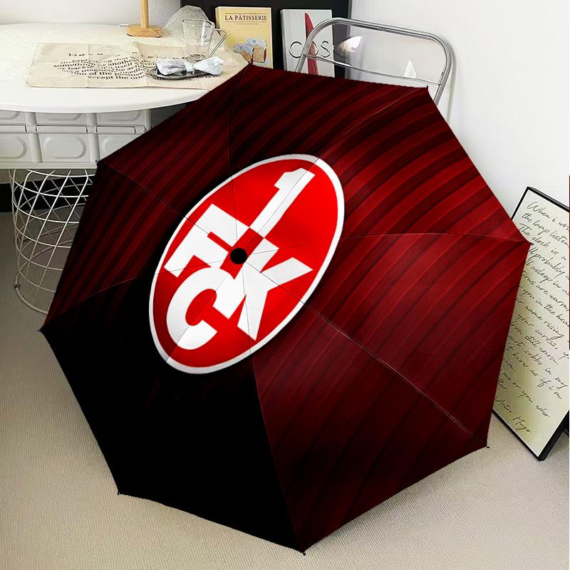 Kaisers-lautern Football Club Automatic Folding Umbrella - 8-Rib Travel Umbrella with Auto Open/Close & Portable Gifts for holidays or birthdays