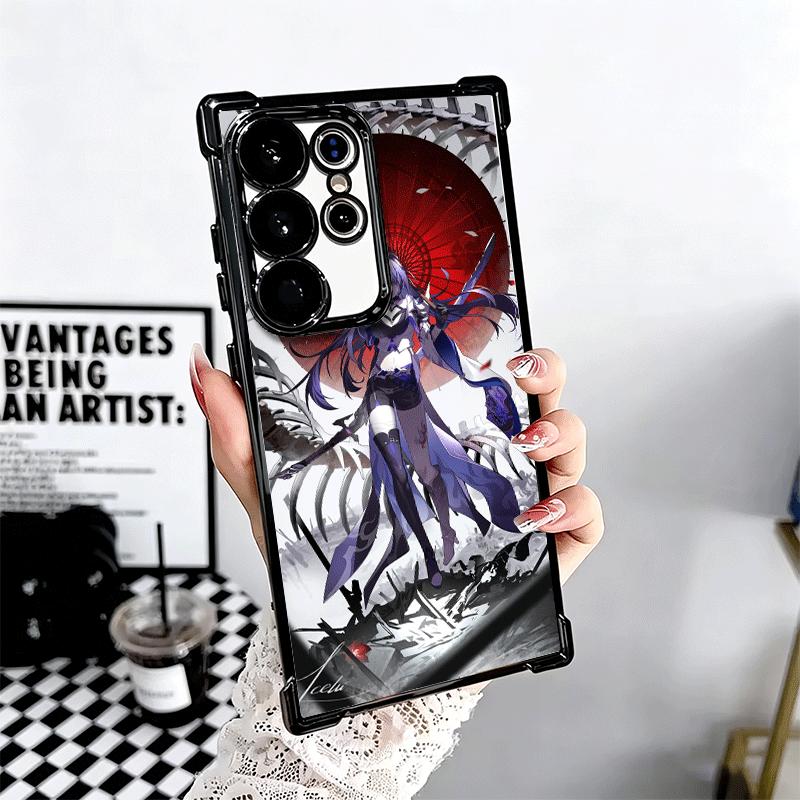 Чехол для телефона Honkai Star Rail Acheron с покрытием для Samsung Galaxy S24 S25 FE S26 Edge S23 Ultra S22 S21 Plus S20 Противоударный с подушкой безопасности