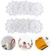 20Pcs Hand Crochet Lace Doilie for Crafts: Cotton Flower Appliques Patches for Sewing Supplies, Headbands, Hats, Cup Coasters, White, 2.95 Inch