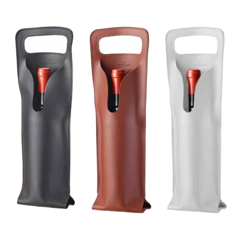 Leather Wine Bag Wine Gift Bag Bottle Carriers Perfect for Wine Tasting Parties