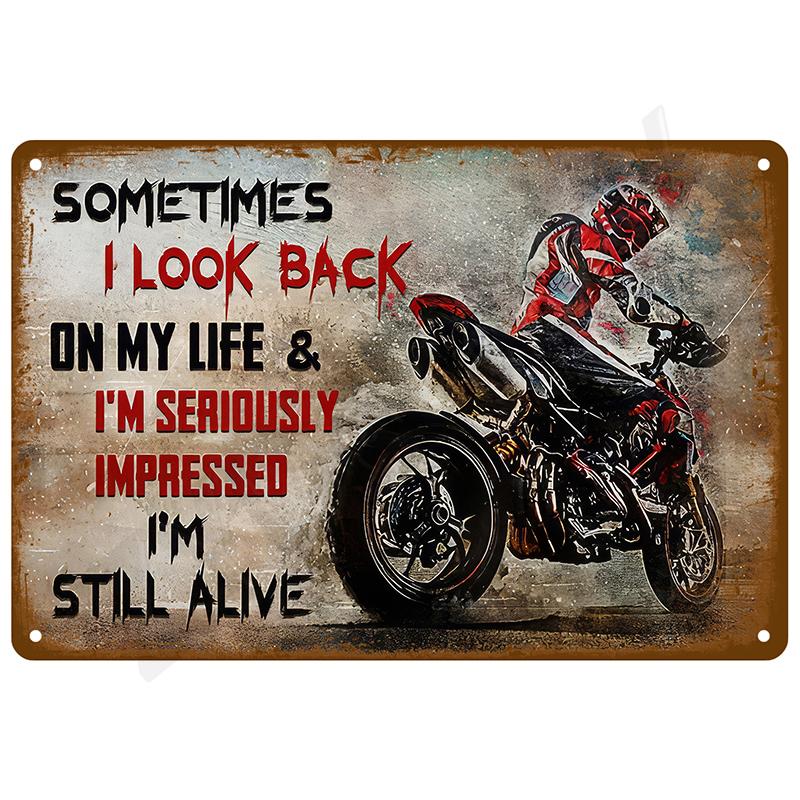 Vintage Metal Signs Plates Tin Sign Posters Man Cave Bar Retro Wall Art Mural Outdoor House Bathroom Home Room Decorations Decor