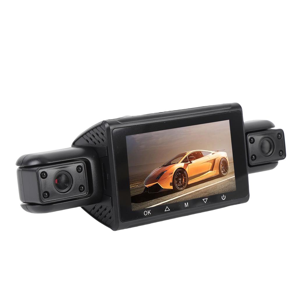 2K HD Видеорегистратор Передний Задний Внутри Левый Правый Широкоугольный 3-дюймовый Экран WiFi Видеорегистратор с Картой Памяти 64 ГБ для Автомобилей