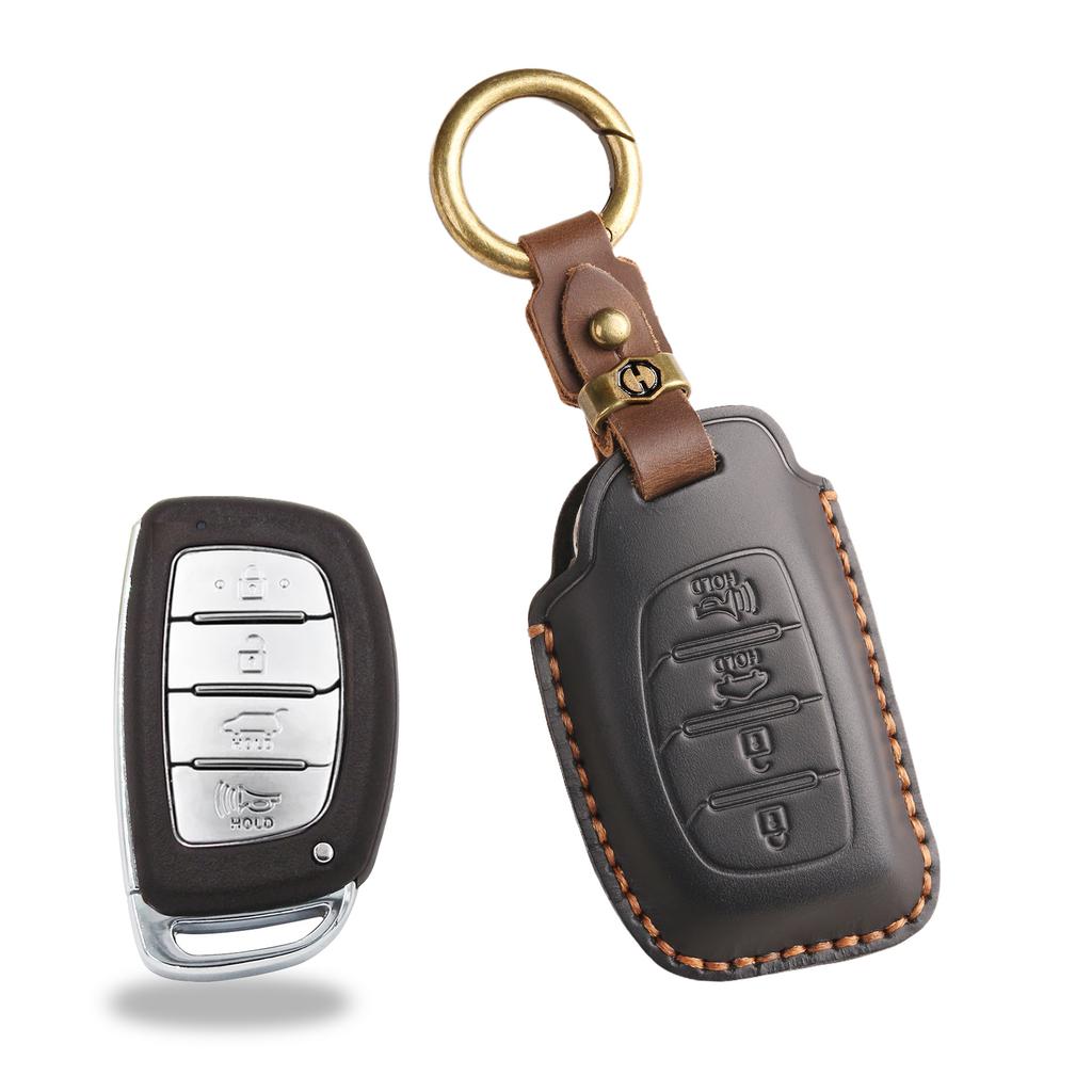 Ретро чехол для ключа подходит для Beijing Hyundai IX35 lead Landong Yuena автомобиль ручной работы кожаный защитный чехол сумка.