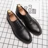 Fashion High Quality Brand Men's Business Shoes Conference Casual Shoes Men's Genuine Leather Shoes Pointed Banquet Dress Shoes