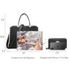 Сумка Dasein Handbag с верхней ручкой, большая сумка через плечо, рабочая сумка с кошельком размера M для женщин, черная,