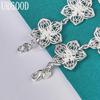 925 Sterling Silver Beautiful Flower Bracelet Fashion Jewelry