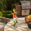 Fish Tank Ornament Cute Football Goalkeeper Frog Figurine, Sports Theme Resin Statue, Funny Realistic Statue Novelty Desktop for Home Office,
