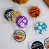 Halloween Party Decorations Stickers, 5pcs Spooky Baking Labels - Self-Adhesive Waterproof Cake Topper Seals for Cookies