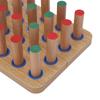 Wooden Insertion Plate Finger Dexterity Improve Fine Motor Coordination Hand Rehabilitation Peg Board Medium