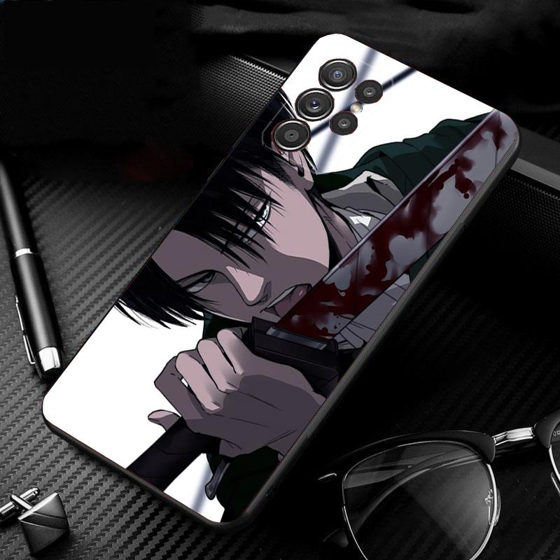 Levi Ackerman Phone Case For Samsung Galaxy S25 S24 S23 S22 S21 Ultra S24 S23 S22 S21 S25 Plus S24 S20 FE