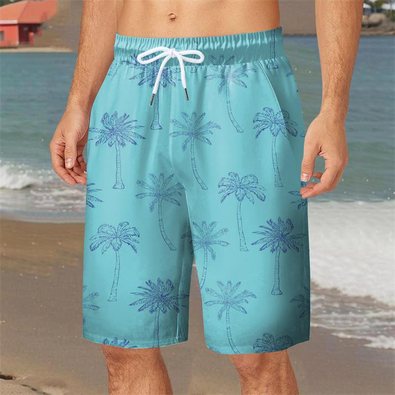 Летние мужские пляжные брюки с 3D-печатью, модные, универсальные, трендовые, дышащие, повседневные, для отпуска
