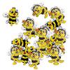 20 Pieces Wood Shapes Bee Embellishments for Scrapbooking Crafts