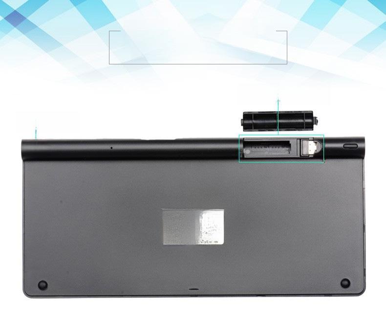 Ультратонкий комплект беспроводной клавиатуры и мыши 2.4G для Smart TV — бесшумный и беззвучный