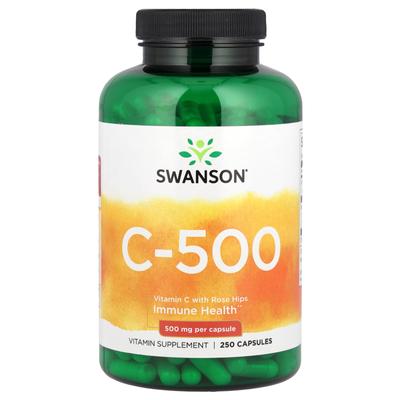 C-500, Витамин C с шиповником, 250 капсул