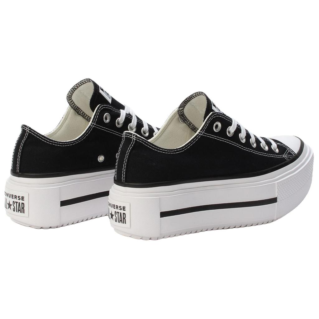 Converse Удобные и мягкие парусиновые кеды на двойной подошве с нескользящей износостойкой подошвой с низким верхом для мужчин и женщин, черные