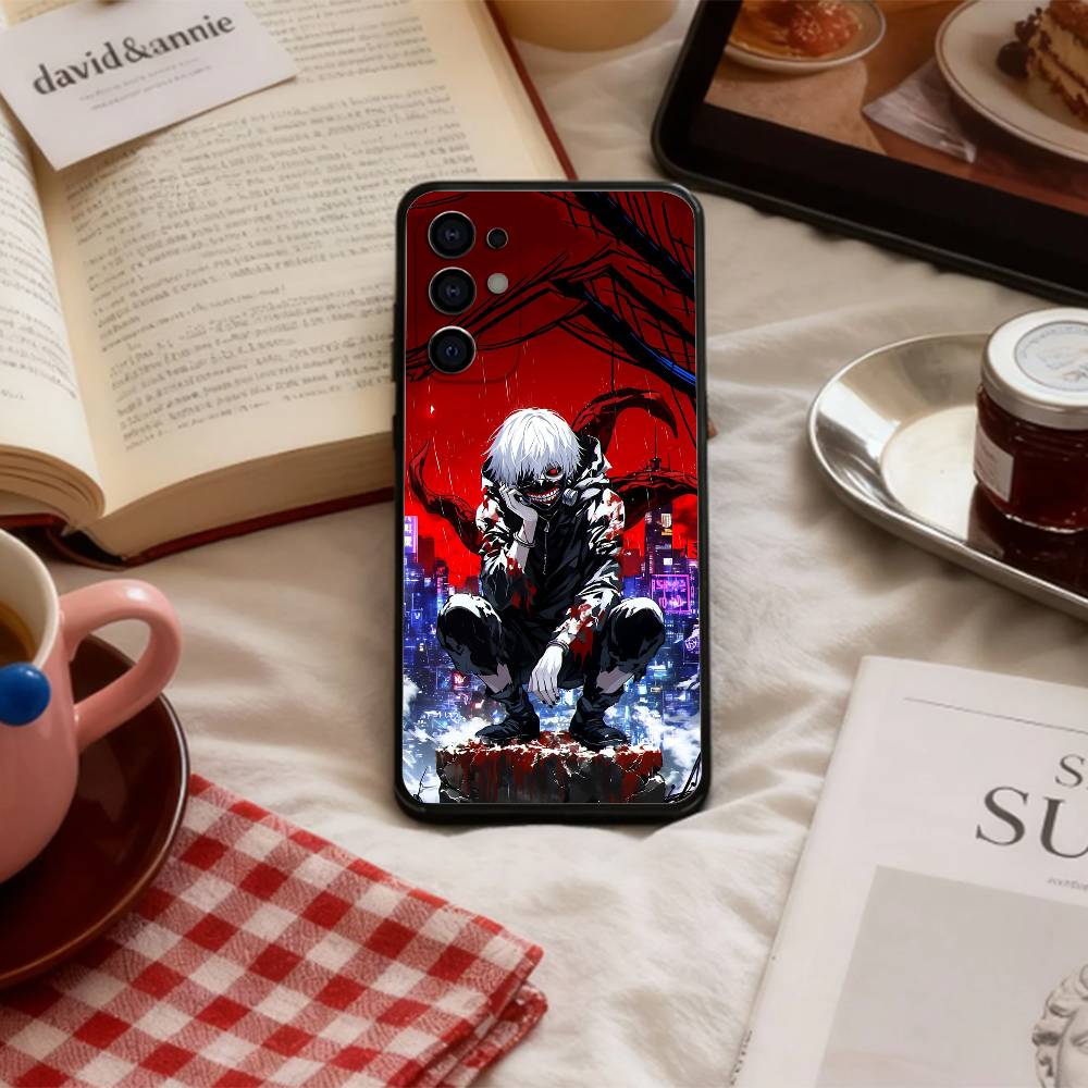 Кэнеки Кен Т-Токийский Г-Гуль Чехол для телефона для Samsung S 25,24,23,22,30,21,10,9,Ultra,Plus,Lite,FE,4,5 G Мягкий черный чехол