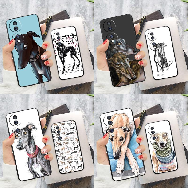 Чехол для собаки Грейхаунд Гальго для Honor 200 Magic 5 6 Pro X9c X9a X8a X7a X6a X7 X8 X9 X8b X9b 50 70 90 Lite