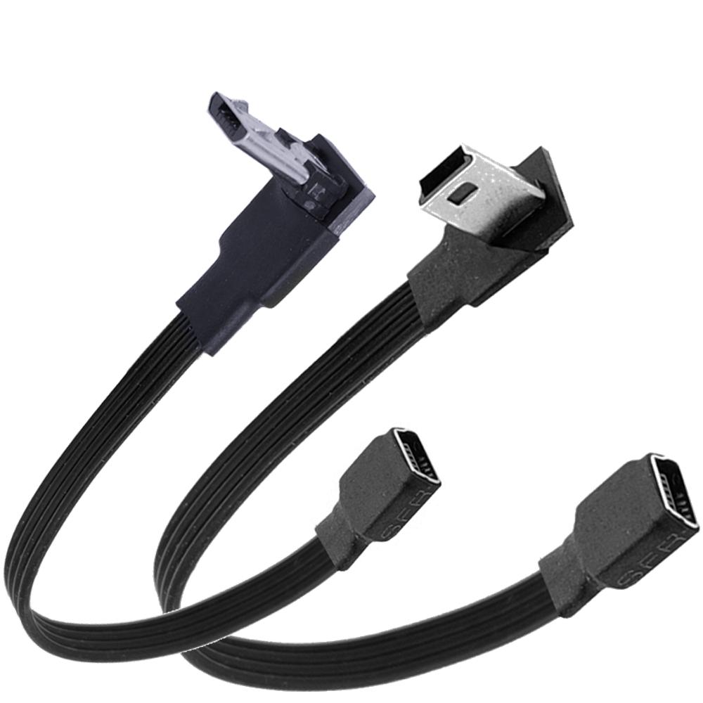 Мини USB Female на Type C Micro B Мини USB Male Адаптер Мини T Type Female на Кабель для передачи данных Зарядный Адаптер 10см 20см 50см 1м