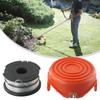 Катушка с леской и крышкой подходит для триммеров Black & Decker GL315 GL350 GL650 GL660 Аксессуары для садовых триммеров