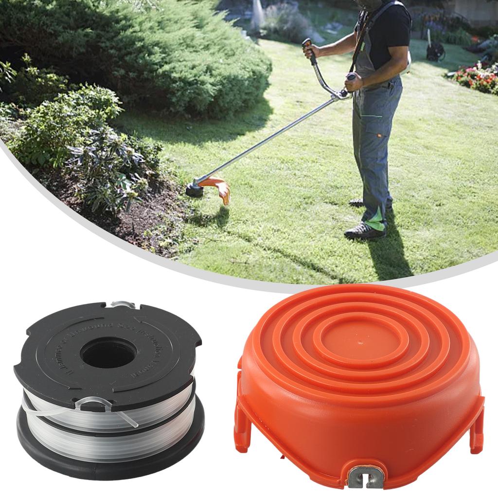 Катушка с леской и крышкой подходит для триммеров Black & Decker GL315 GL350 GL650 GL660 Аксессуары для садовых триммеров