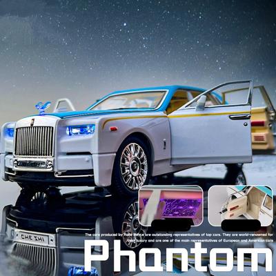 1/24 Rolls Royce Phantom литые модели автомобилей и игрушечные транспортные средства металлические модели автомобилей коллекция имитация звук свет детские игрушки подарок