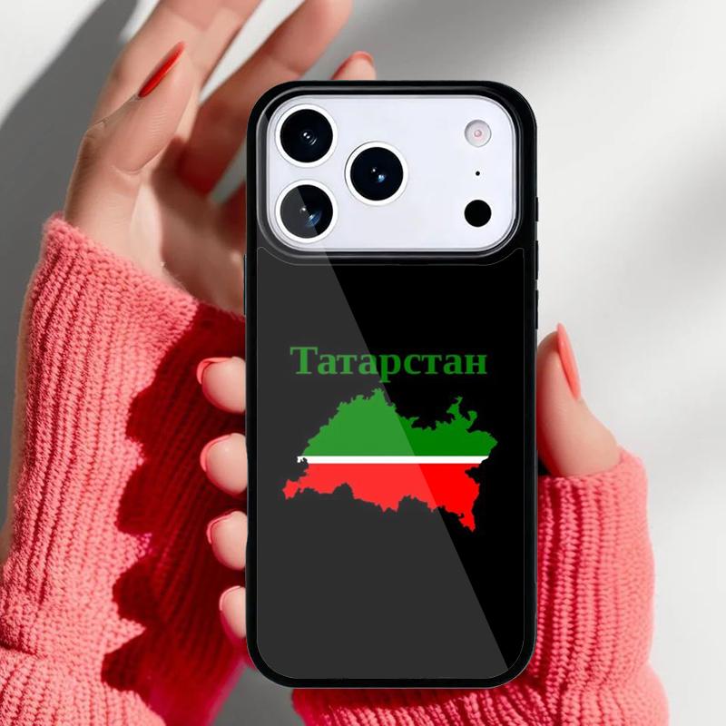 Чехол для телефона Флаг Татарстана для iPhone 17 Air 16e 15 14 13 Pro Max Задняя крышка для 12 11 Pro Coque