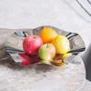 Nordic Stainless Steel Art Wave Plate Home Model House Exhibition Hall Soft Decorations Snacks Fruit Plate Ornaments