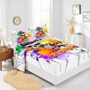Four-Piece Mattress Set 3D Digital Printing Mattress Protective Cover Halloween Mattress
