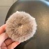 Girls Mink Fur Ponytail Holder Elastic Plush Hair Ring Faux Rabbit Fur Scrunchies Hair Rope Elastic