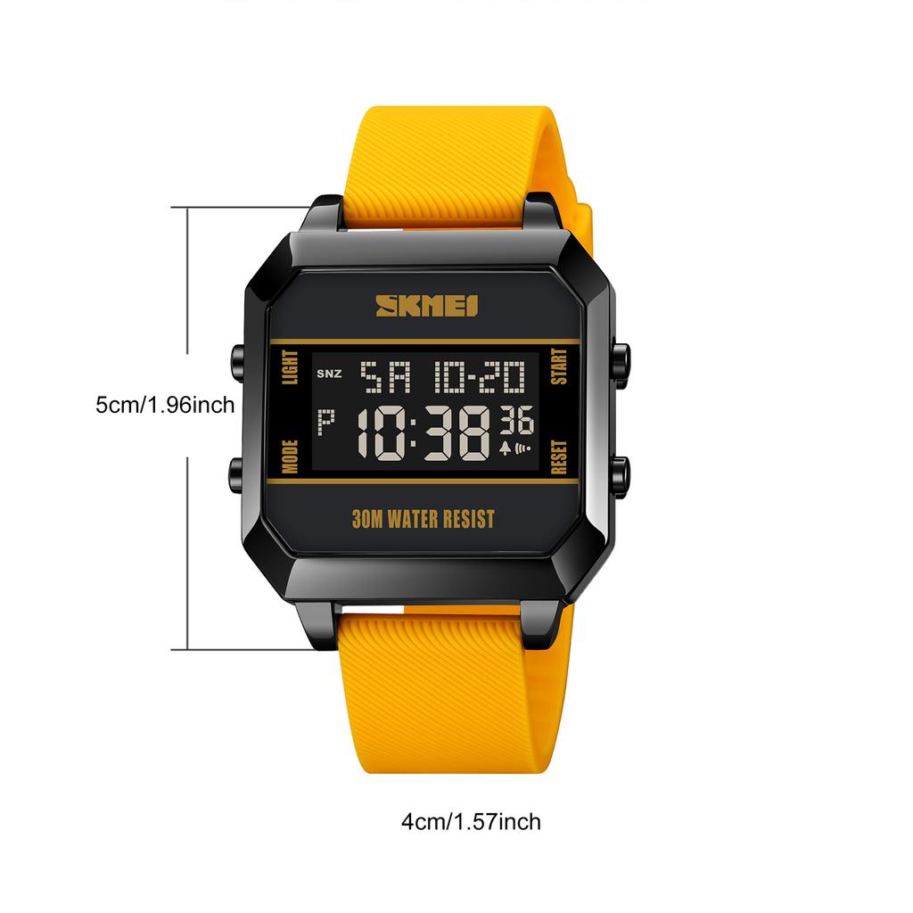 SKMEI Digital Watch for Men Women 30M WR Backlight Wrist Watches 1/100 Second Stopwatch Daily