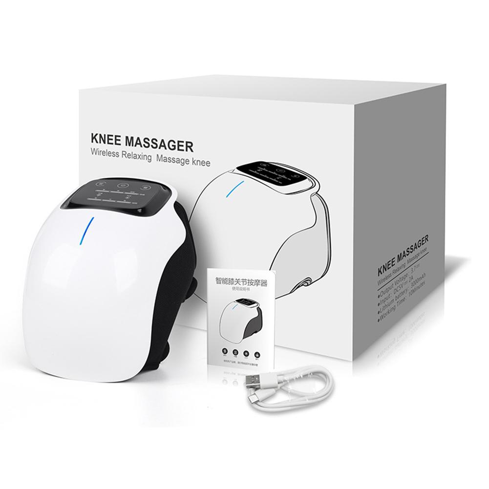 Электрический массажер для колена, вибрация, инфракрасный нагрев, наколенник, аппарат для горячего компресса, подушка безопасности, массажный красный свет, теплый инструмент