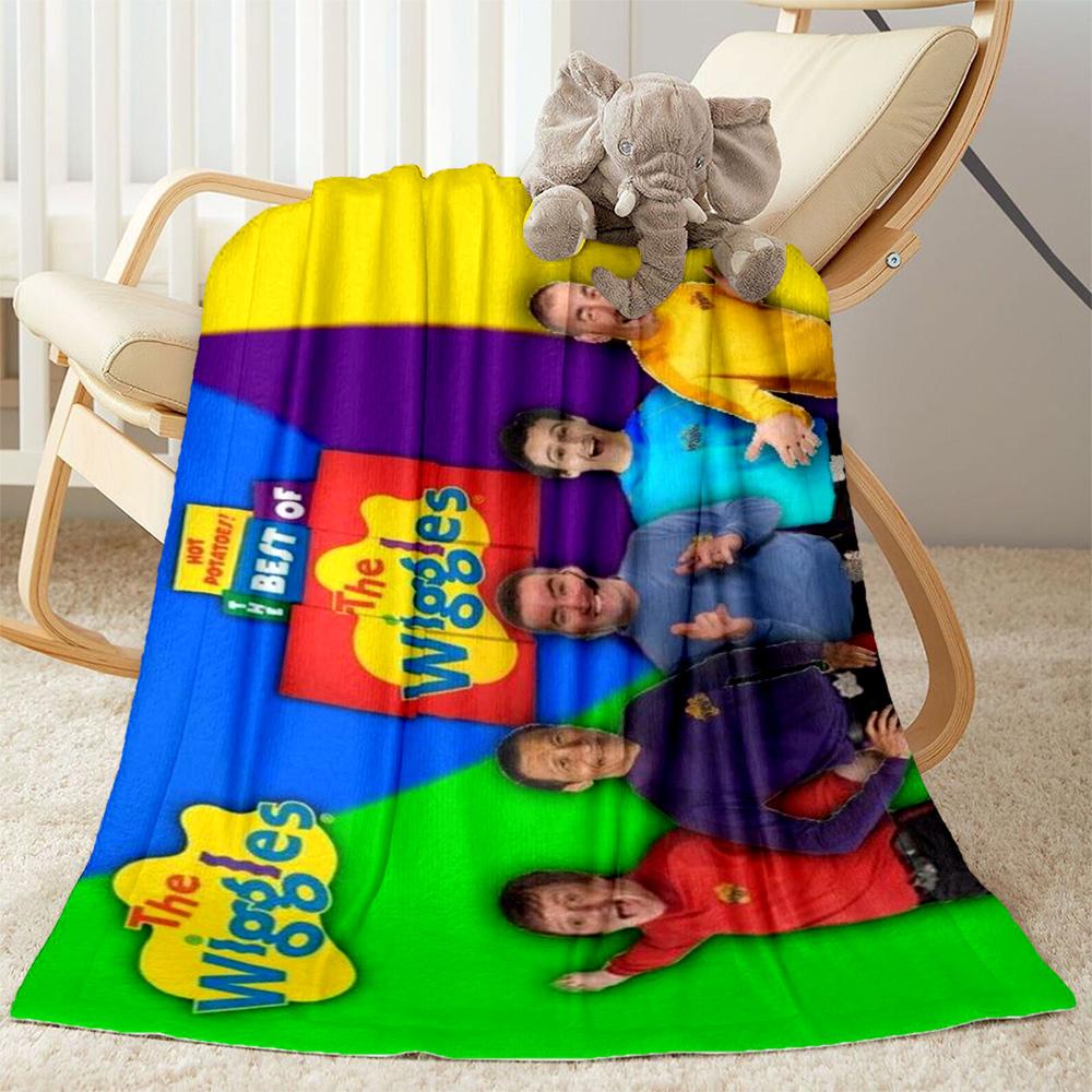 The Wiggles Singing Show Flannel Blanket-Soft and Suitable for Sofas,Beds,Offices,Travel,All Seasons,Great Gift for Holidays and Birthdays.