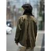 2024 Letter Long Sleeve Shirt Japanese Hong Kong Style Ins Loose Shirt Boys Summer Trendy Versatile Casual Coat