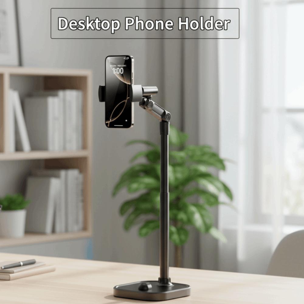 Adjustable Height Telescopic Phone Stand Overhead Mobile Phone Bracket  Mobile Accessories