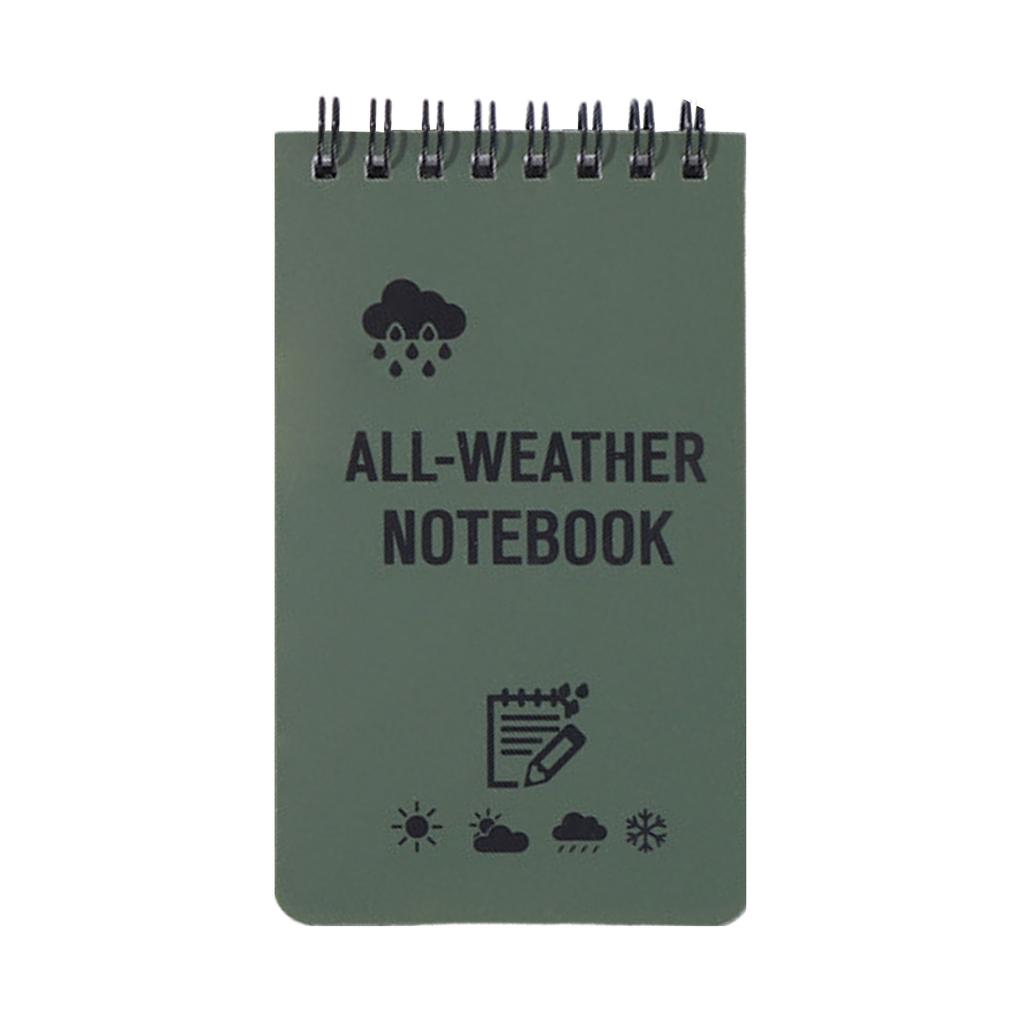 All Weather Waterproof Notebook Small Spiral Notebook Pocket Notepad Write In The Rain Notebook Field Notebook for Home