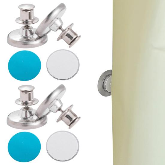 2шт магнитная пряжка для штор прочная клейкая высокотемпературная стойкие кнопки из сплава двухсторонние