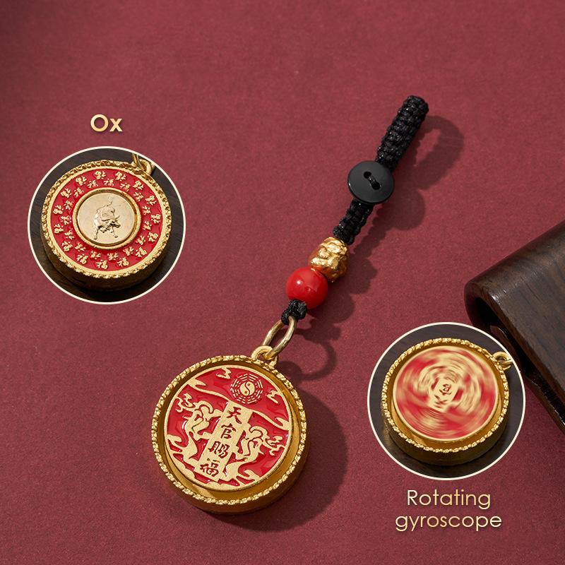 Подвеска в китайском стиле со знаком зодиака «Удача», новогоднее украшение по фен-шуй, денежный подарок на весенний праздник