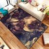 Фиолетовый Темно-синий Золотой Мраморный Ковер Современный Мерцающий Дизайн Ковер из Спиртовых Чернил для Гостиной Индивидуальное Украшение Дома