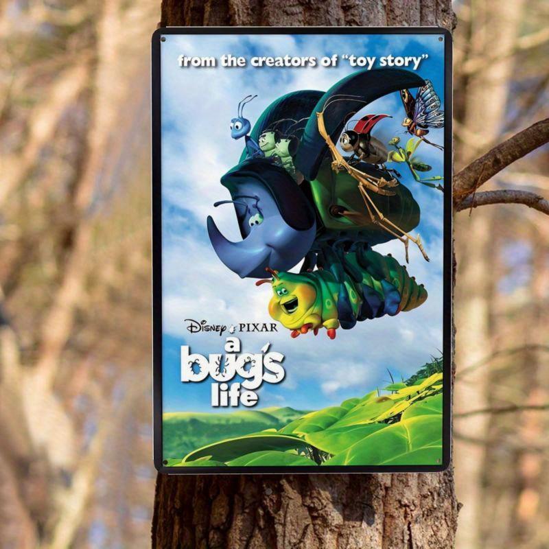 Miniso Мир анимации Диснея Металлическая табличка Декор Настенный декор Искусство Настенная роспись Украшение комнаты Декор Ретро Металлическая табличка Тарелка Бар Постеры