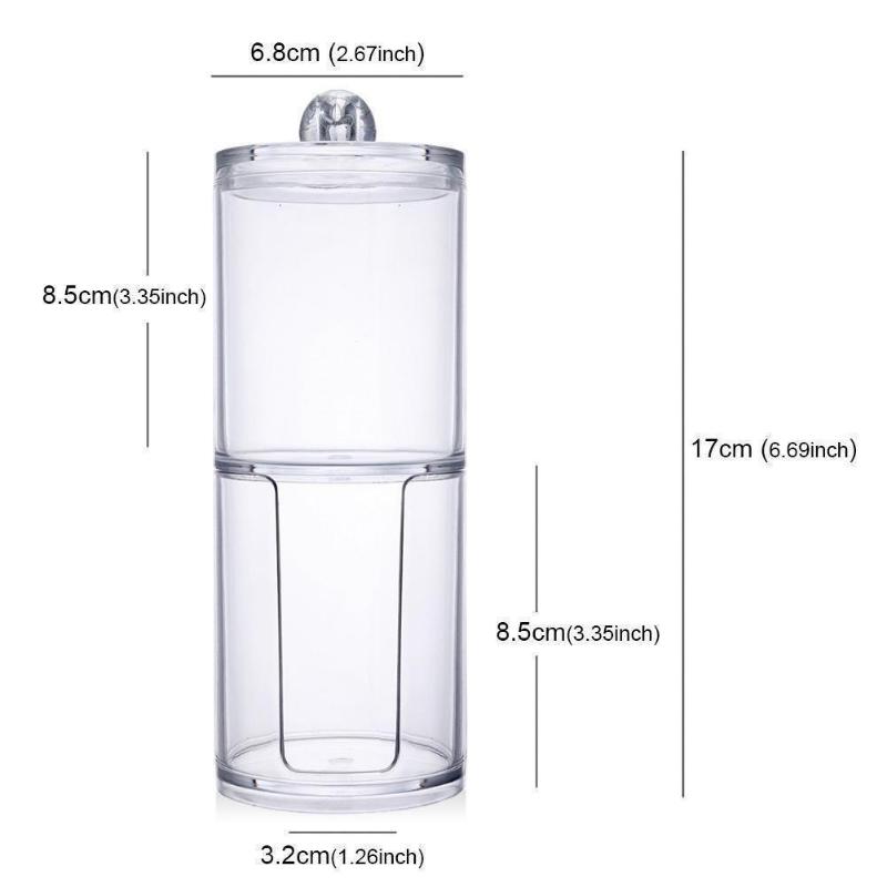 Коробка для хранения ювелирных изделий, держатель для конфет и баночки для конфет, акриловый круглый контейнер с Qtip, косметический хлопковый многофункциональный коврик для макияжа, органайзер