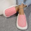 Мода 2025 Новые Женские Хлопковые Тапочки Зимние Домашние Комнатные Тапочки Женские Теплые Нескользящие Обувь на Толстой Подошве Утолщенные Пушистые Слайды Женские