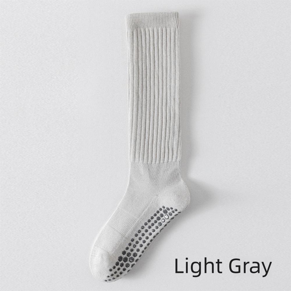 Solid Color Pilates Socks Cotton Dot Non-slip Socks Breathable Ankle Socks Women