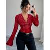 Spring And Autumn New Women'S Versatile Long Sleeve Daily Business Commuter Elegant Comfort Sexy Bottom Shirt Top