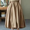 Spring Elegant Clothes Womens Luxury Loose Leisure A-Line Skirts Ladies Classic Vintage Elastic Streetwear Plus Size
