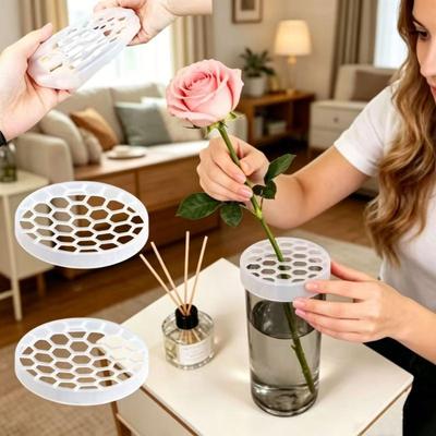 4 шт. Многоразовая силиконовая решетка-вставка для вазы DIY Держатель для цветочных композиций для дома, свадьбы, цветочного декора стола