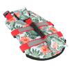 Dog Life Jacket Hawaiian Style Reflective Stripe Loop and Hook Design Superior Buoyancy Pet Life