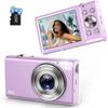 Digital Camera 4K Auto Focus Vlogging Camera 48MP 16X Digital Zoom Digital Camera with 32GB Memory Card YouTube Portable Compact Small Video Camera