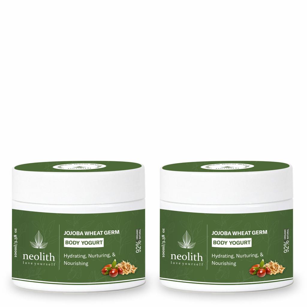 Йогурт для тела с зародышами пшеницы жожоба, морингой и пентавитином || Легкое увлажнение | Мгновенное охлаждение